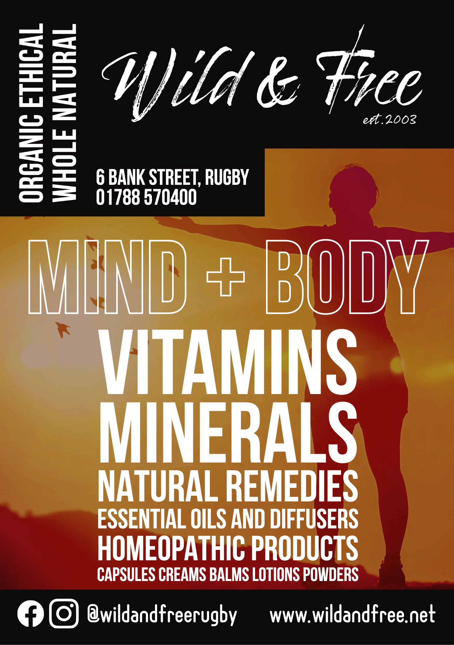 Wild and Free Mind and Body poster